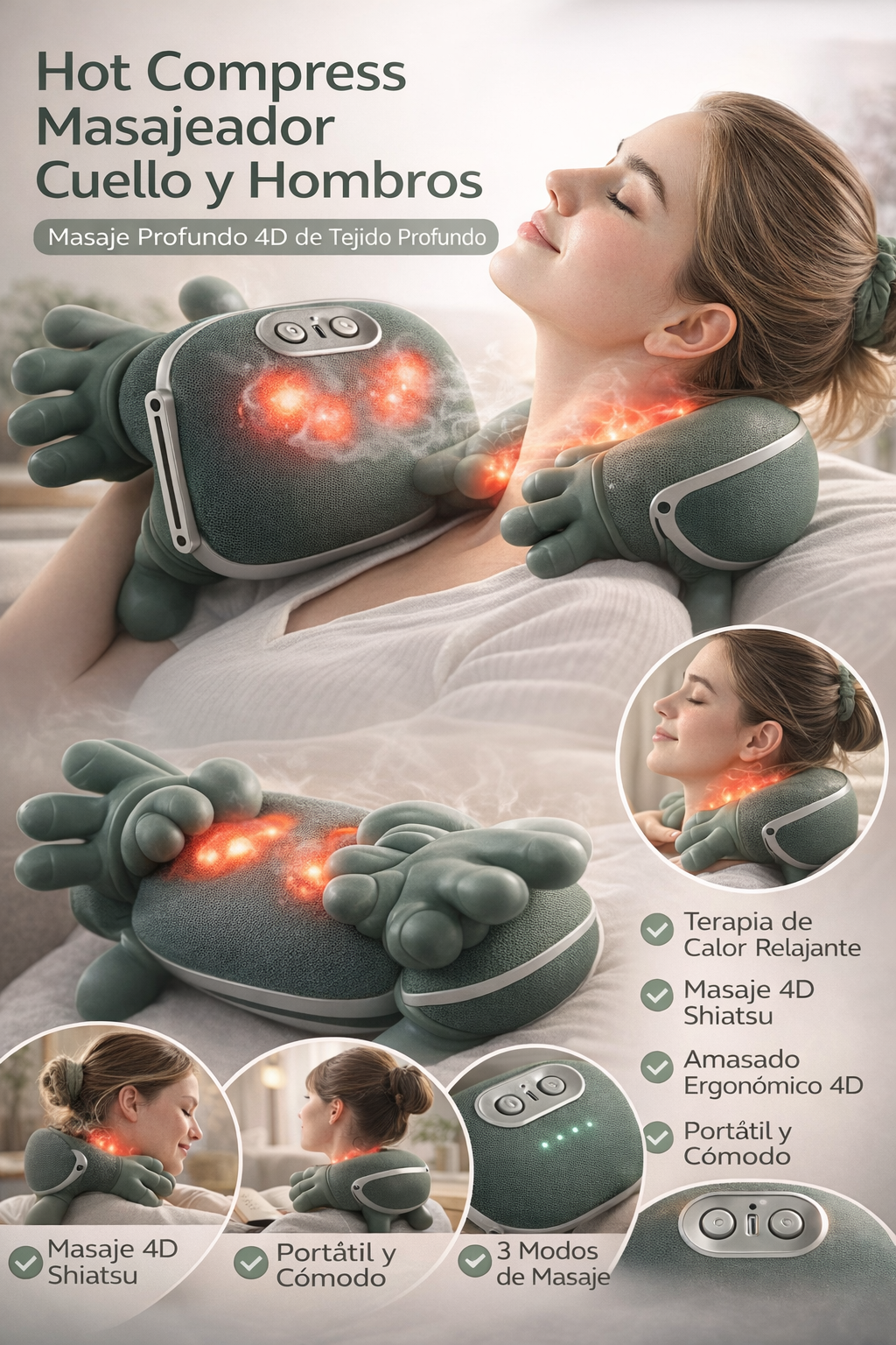 Embrace – Masajeador inteligente para cuello y espalda