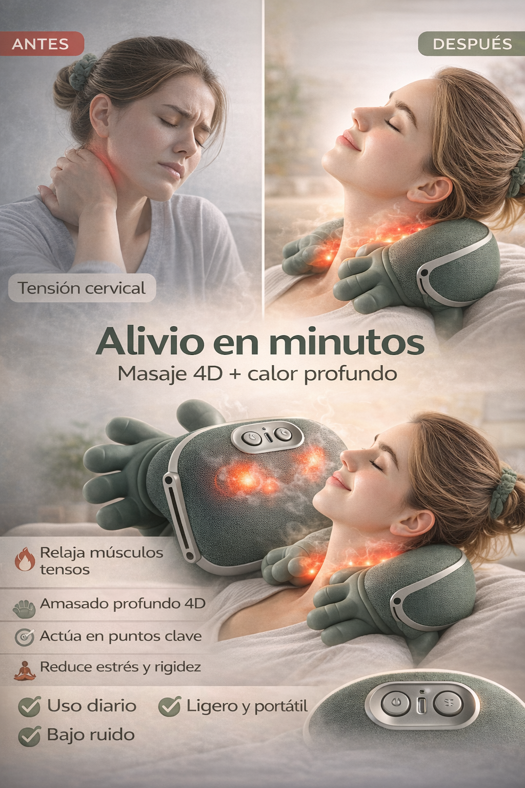 Embrace – Masajeador inteligente para cuello y espalda